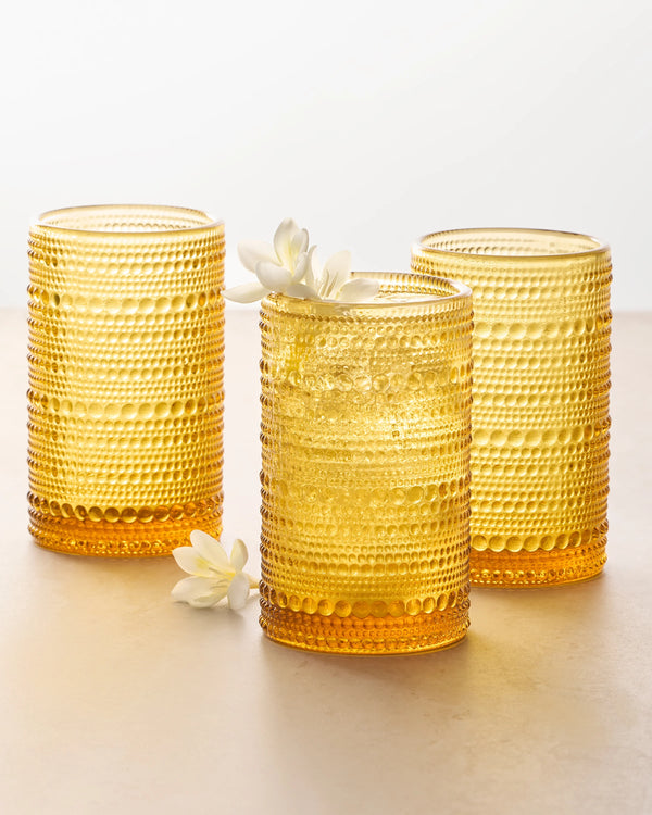 Jupiter Tall Glass Tumbler (Set of 6) - One Size / Fern Green