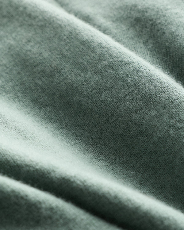 Mongolian Cashmere Pullover Hoodie - XS / Sea Spray Green