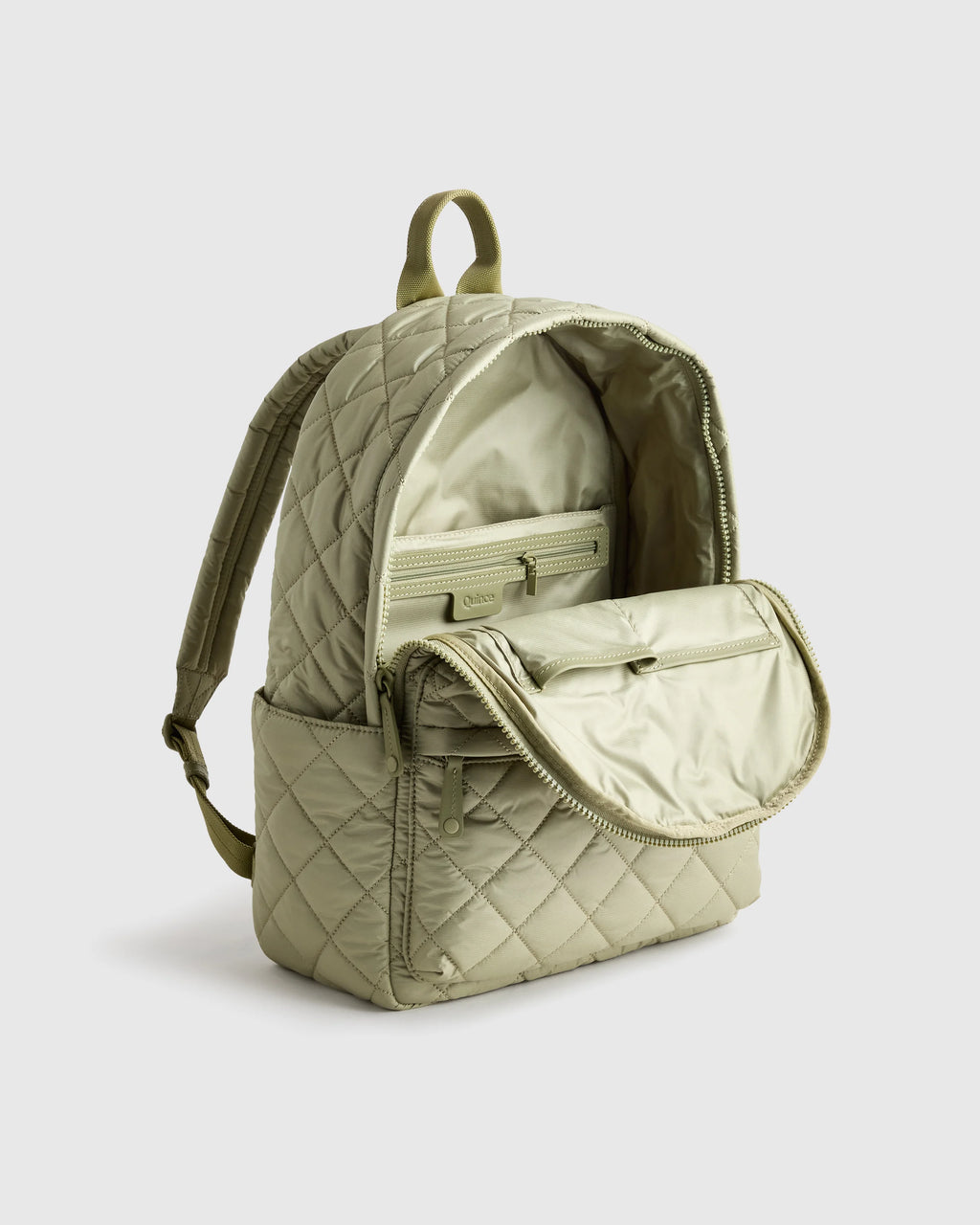 Transit Quilted Commuter Backpack - One Size / Taupe Brown