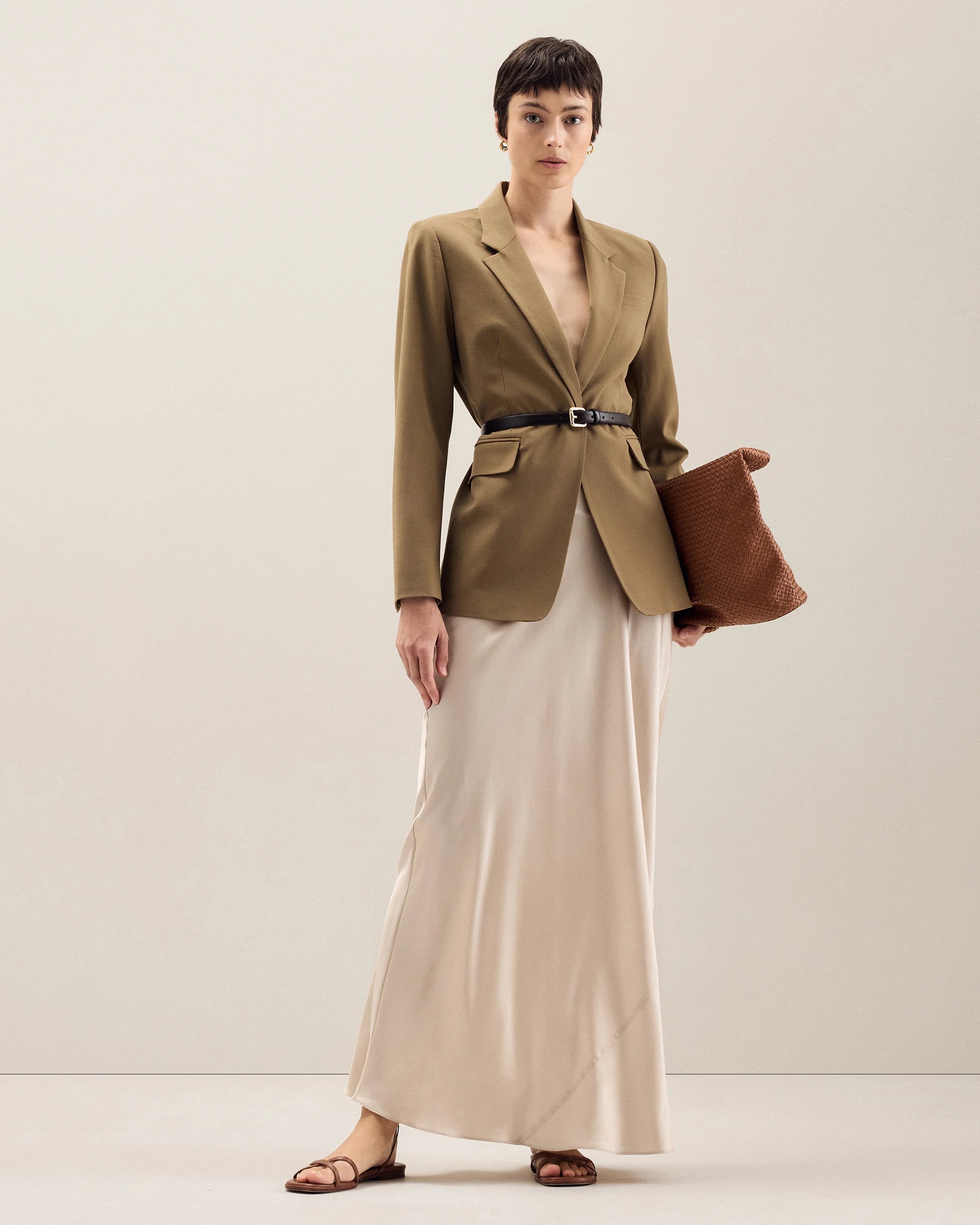 Italian Wool Long Blazer - XS / Sahara Camel Secondary image