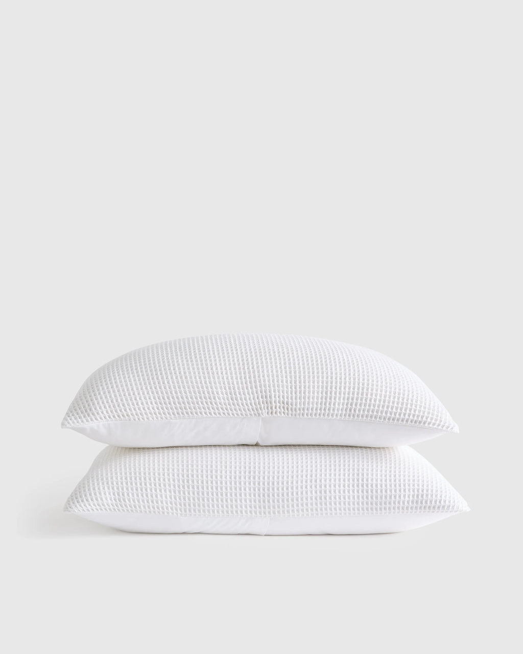 Organic Waffle Sham Set - Standard / White