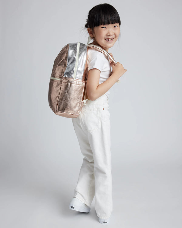 Recycled Double Pocket Backpack - One Size / Rainbow Clouds
