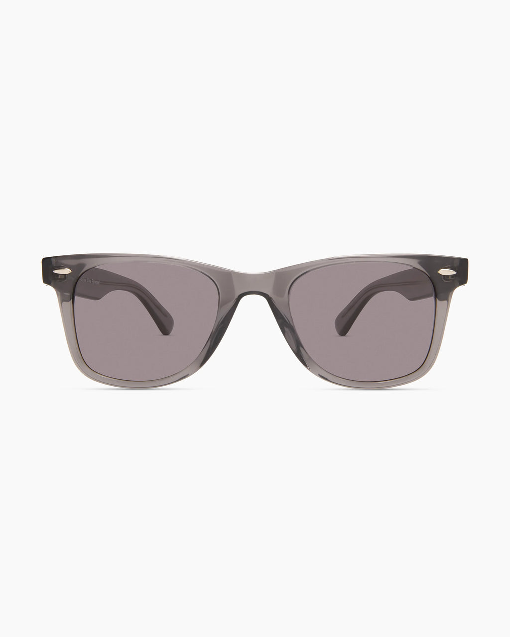 Walker Polarized Acetate Sunglasses - One Size / Clear Slate with Grey lens