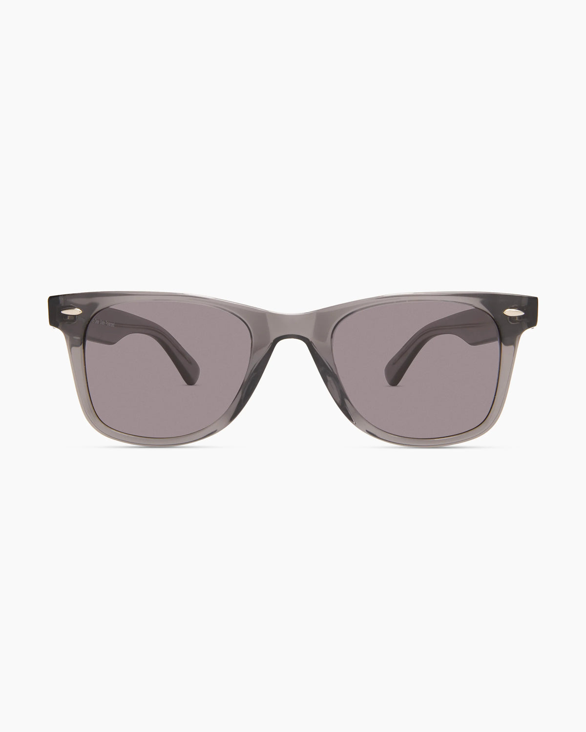 Walker Polarized Acetate Sunglasses - One Size / Clear Slate with Grey lens
