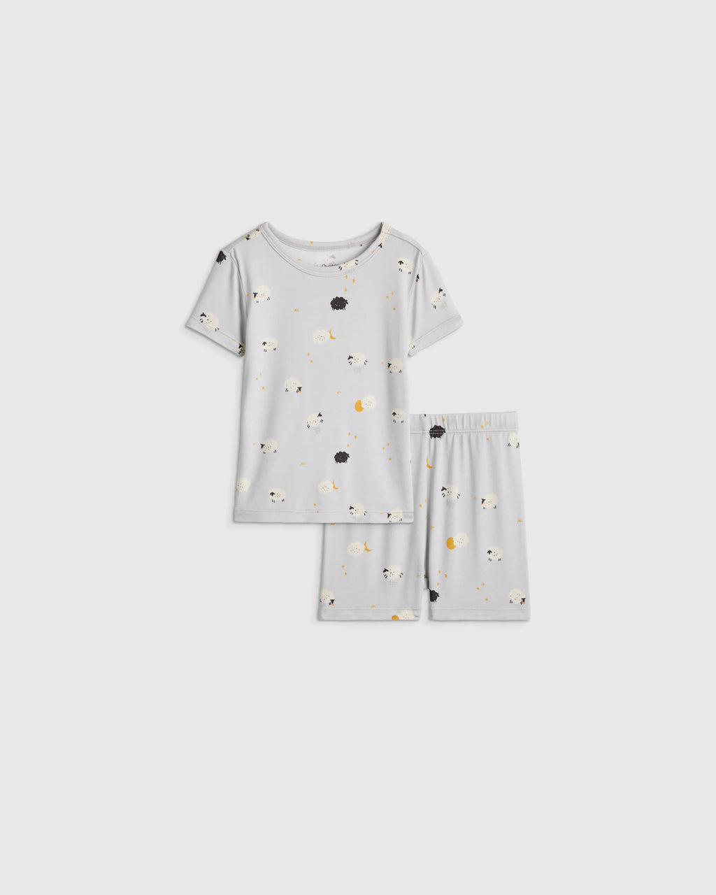 Bamboo Short Sleeve and Shorts Pajama Set - 12-18M / Lavender Hearts
