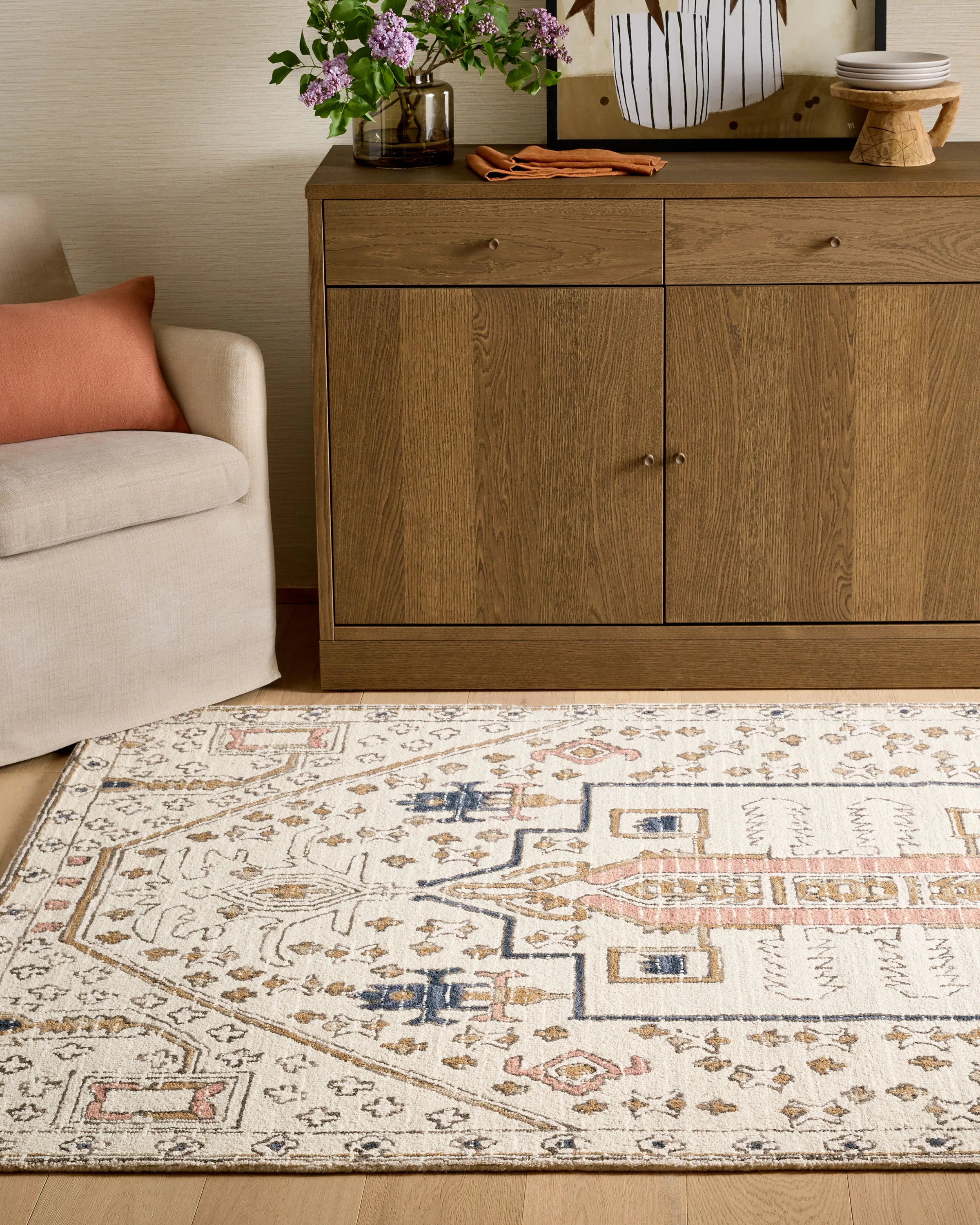 Zadie Wool Rug - 5' x 8' / Beige Secondary image