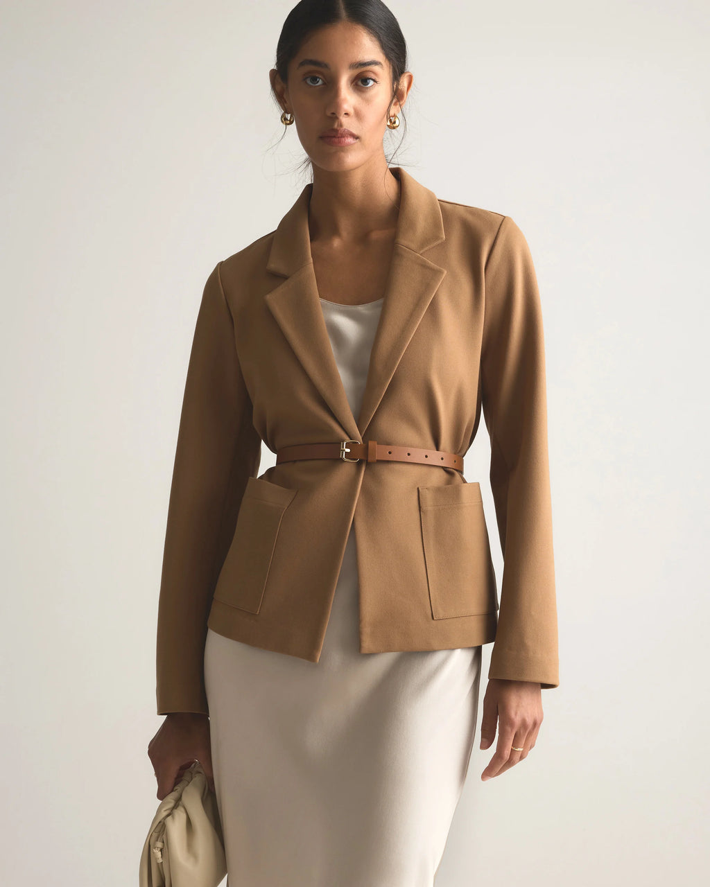 Ultra-Stretch Ponte Open Blazer - XS / Black