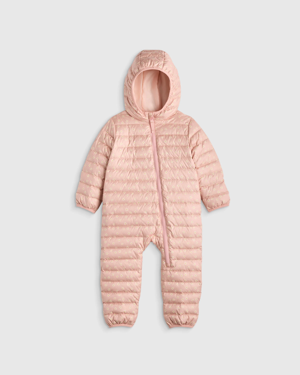 Lightweight Down Puffer Bunting - 0-3M / Pink Mini Floral Main image