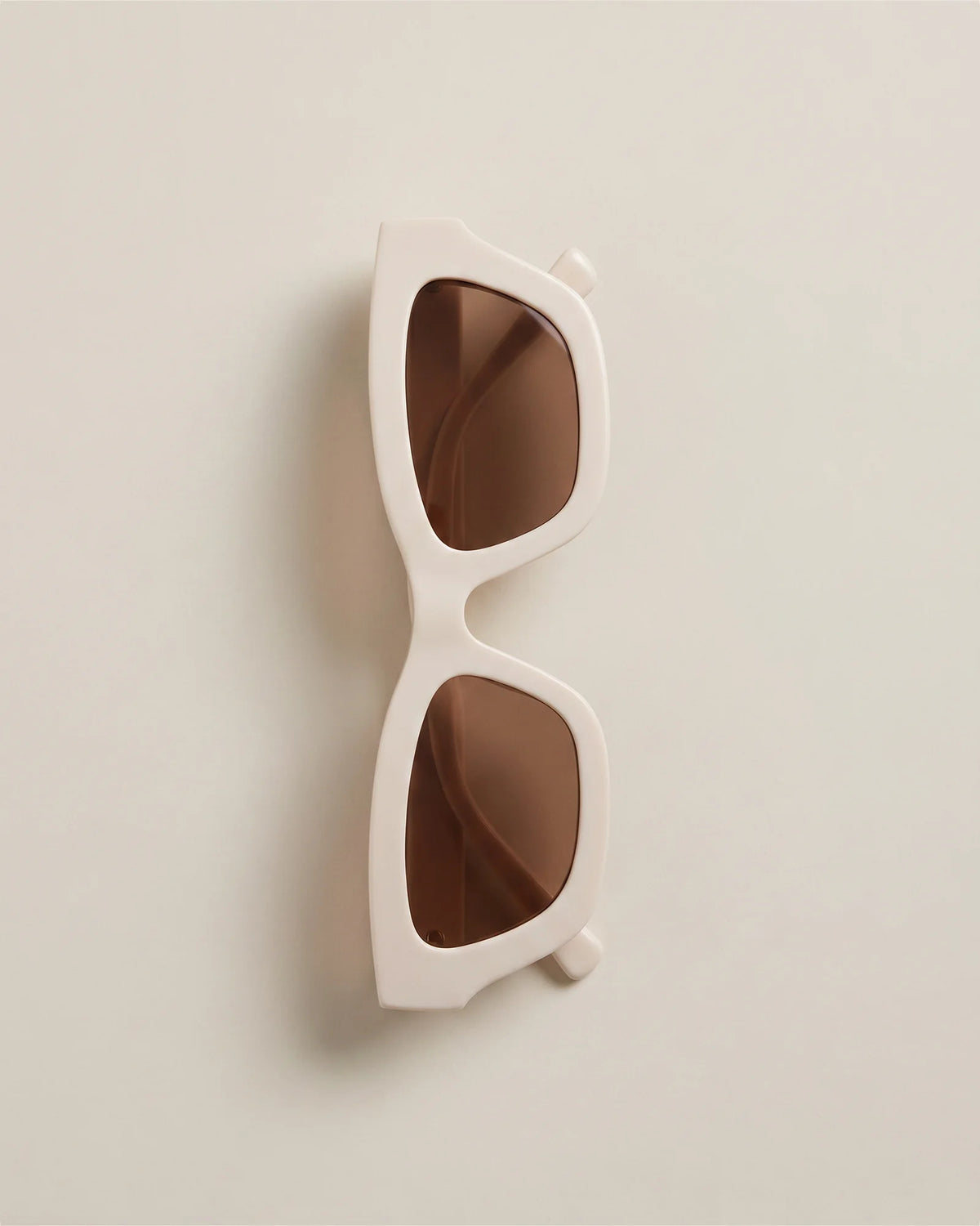 Jackie Polarized Acetate Sunglasses - One Size / Cream with Brown Lens Main image