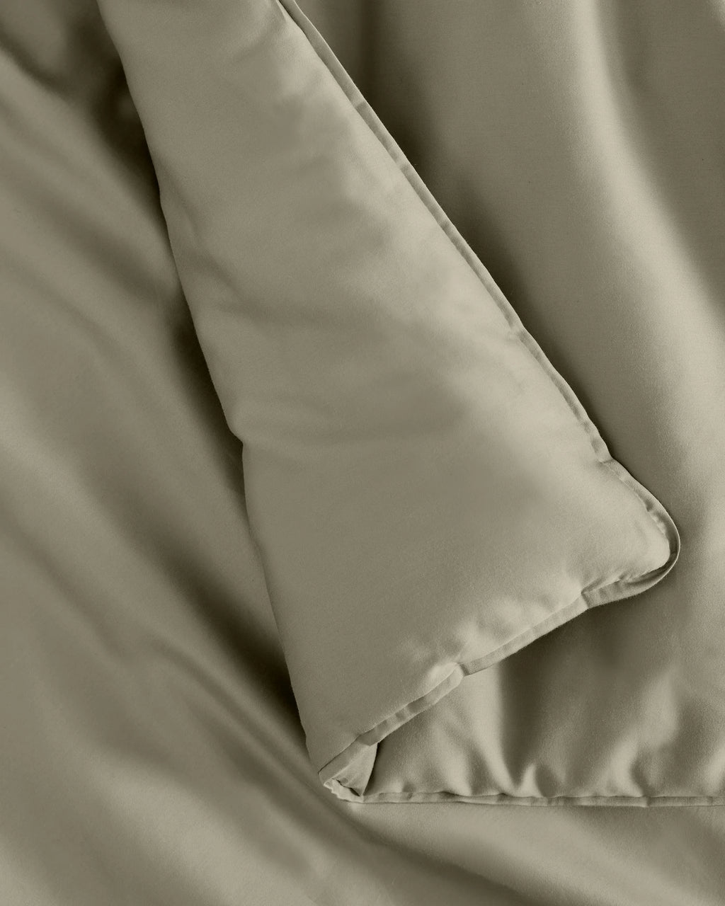Organic Cotton Sateen Comforter Set - Twin / White
