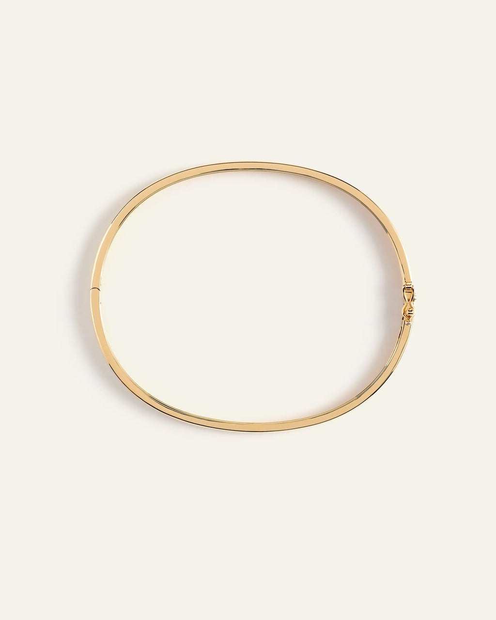 14K Gold Bold Bangle - 6" / Yellow Gold