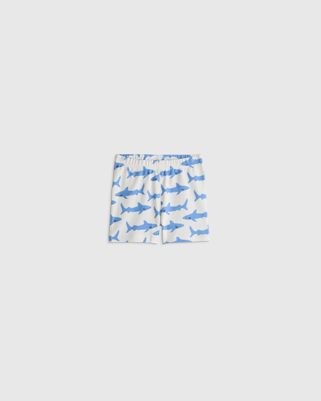 100% Organic Cotton Short Sleeve and Shorts Pajama Set - 12-18M / Navy Stripe