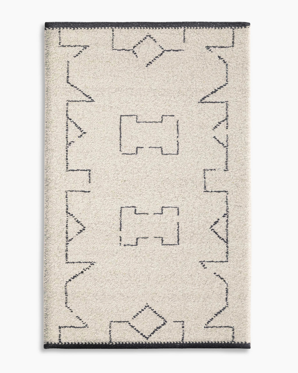 Saira Hand-Loomed Wool Rug - 5' x 8' / Charcoal