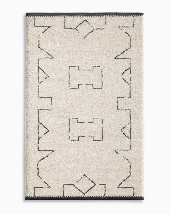 Saira Hand-Loomed Wool Rug - 5' x 8' / Charcoal