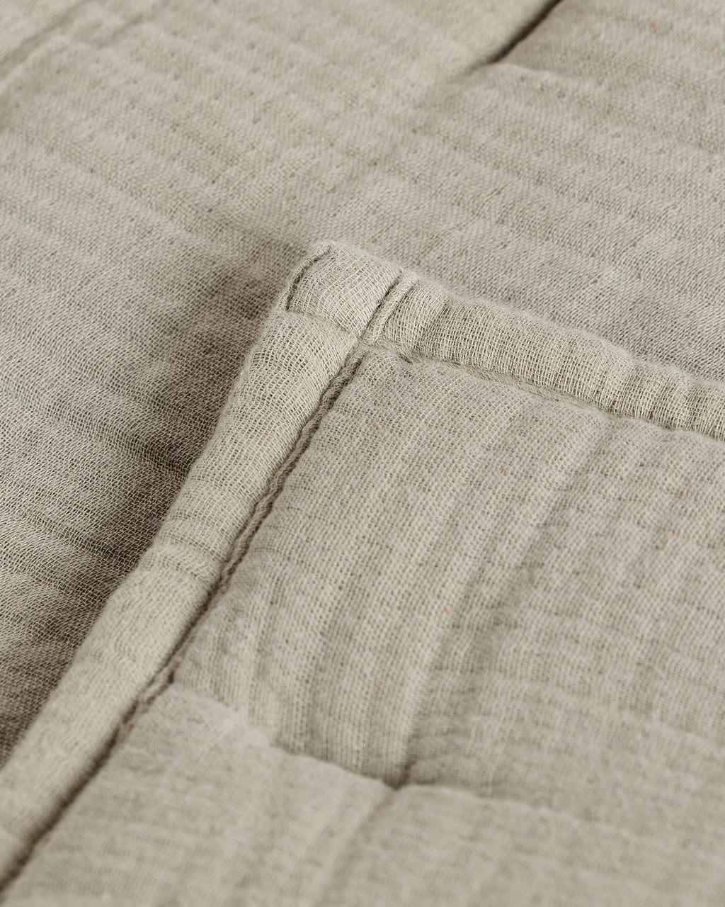 Organic Cotton Gauze Toddler Quilt - One Size / White