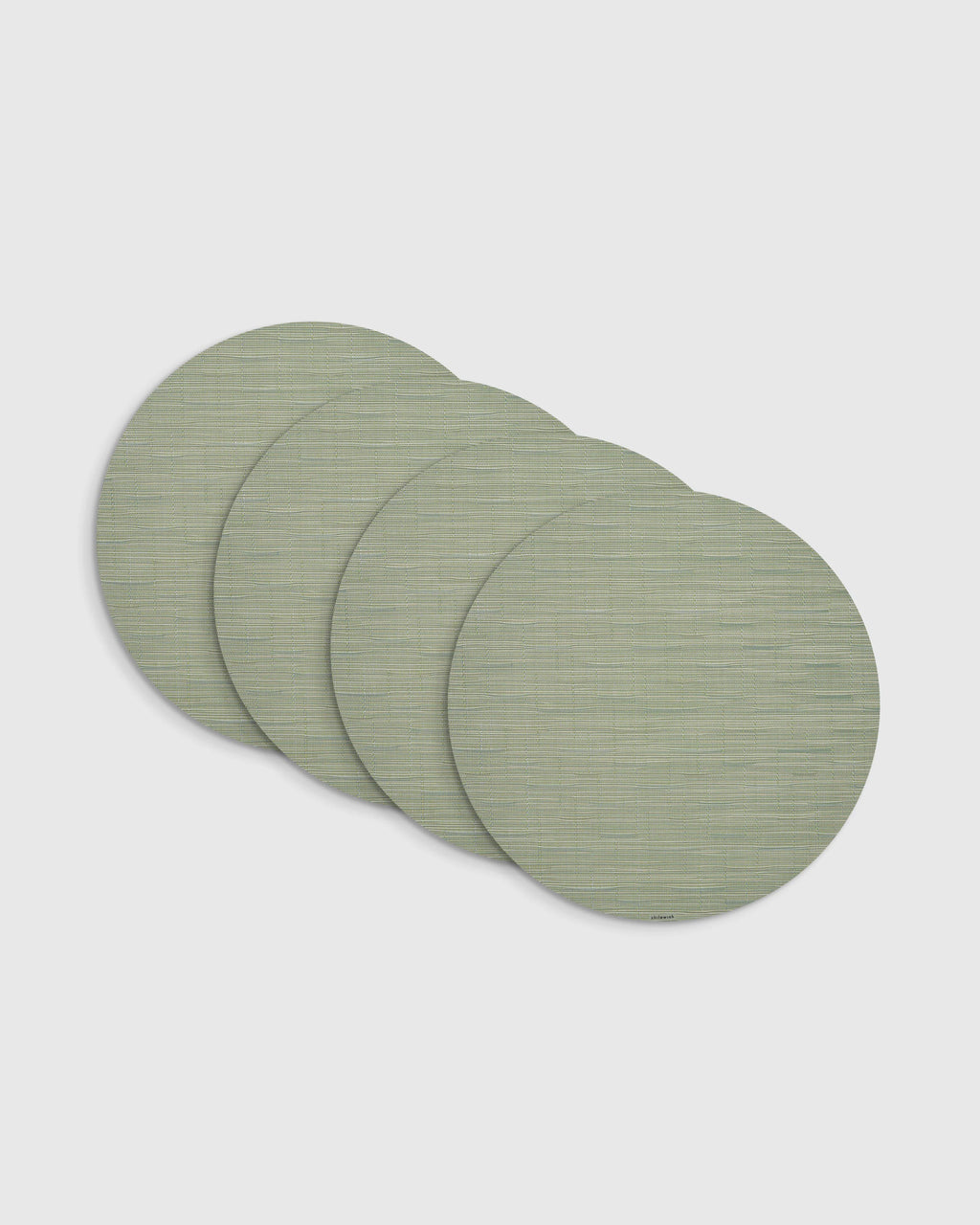 Bamboo Easy-Care Round Placemat, Set of 4 by Chilewich - One Size / Coconut
