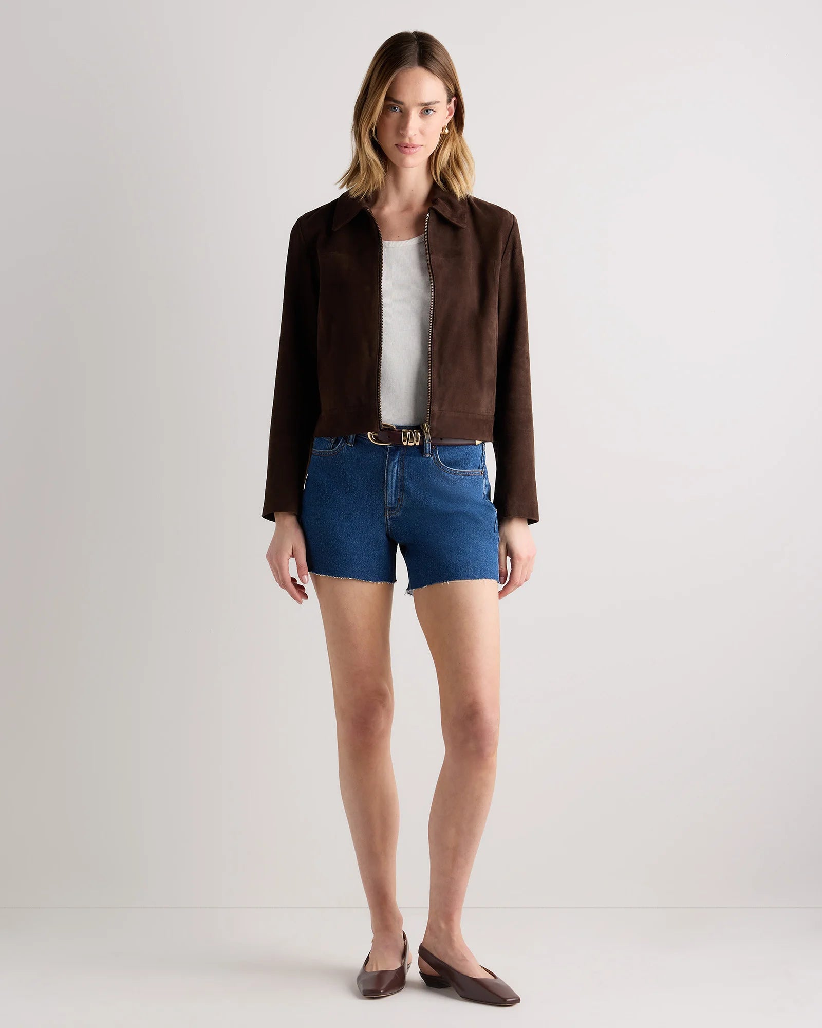 Bella Stretch Vintage Shorts - 24 / Obsidian Blue Fray Secondary image