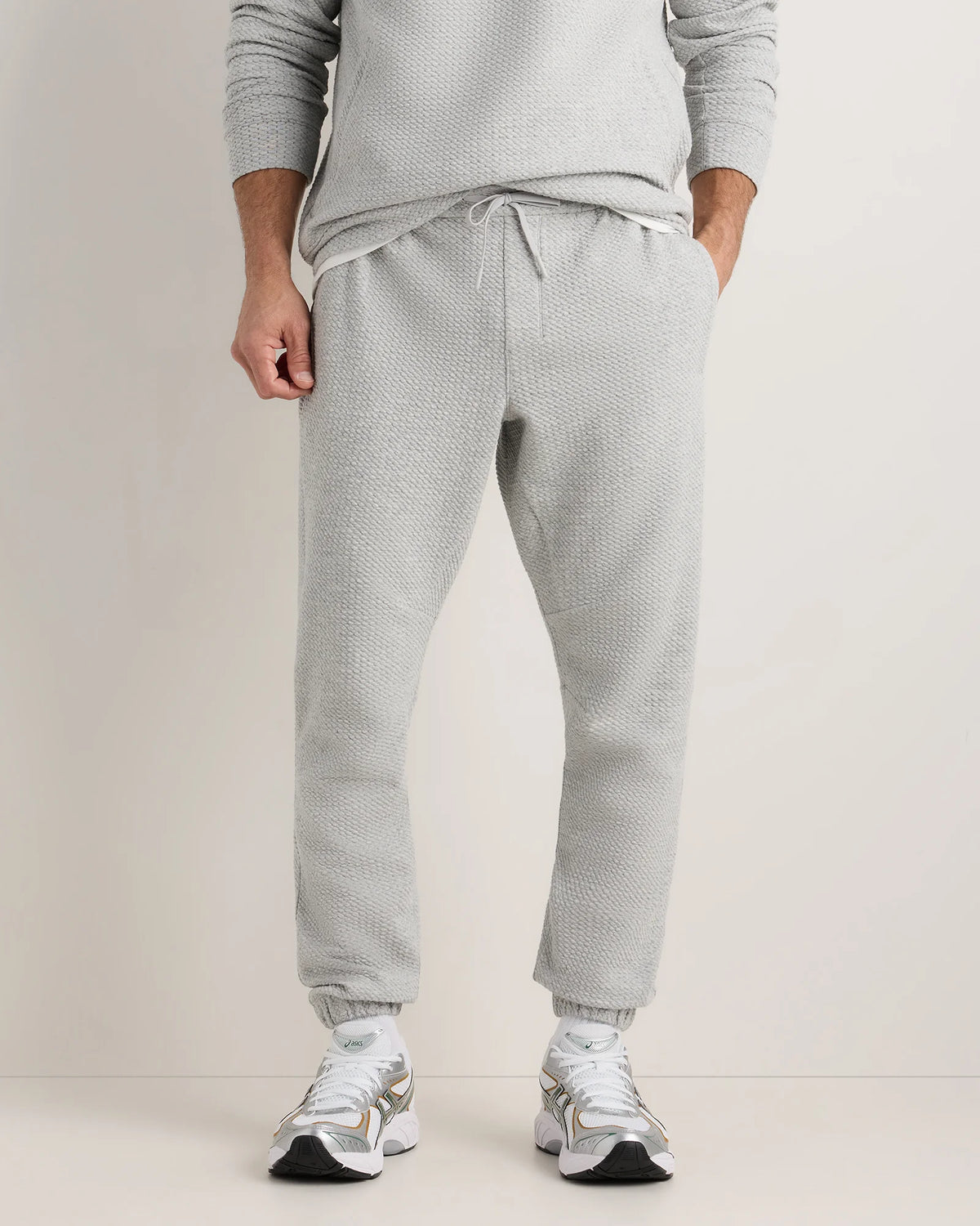 Waffle Knit Joggers - S / Heather Grey Main image