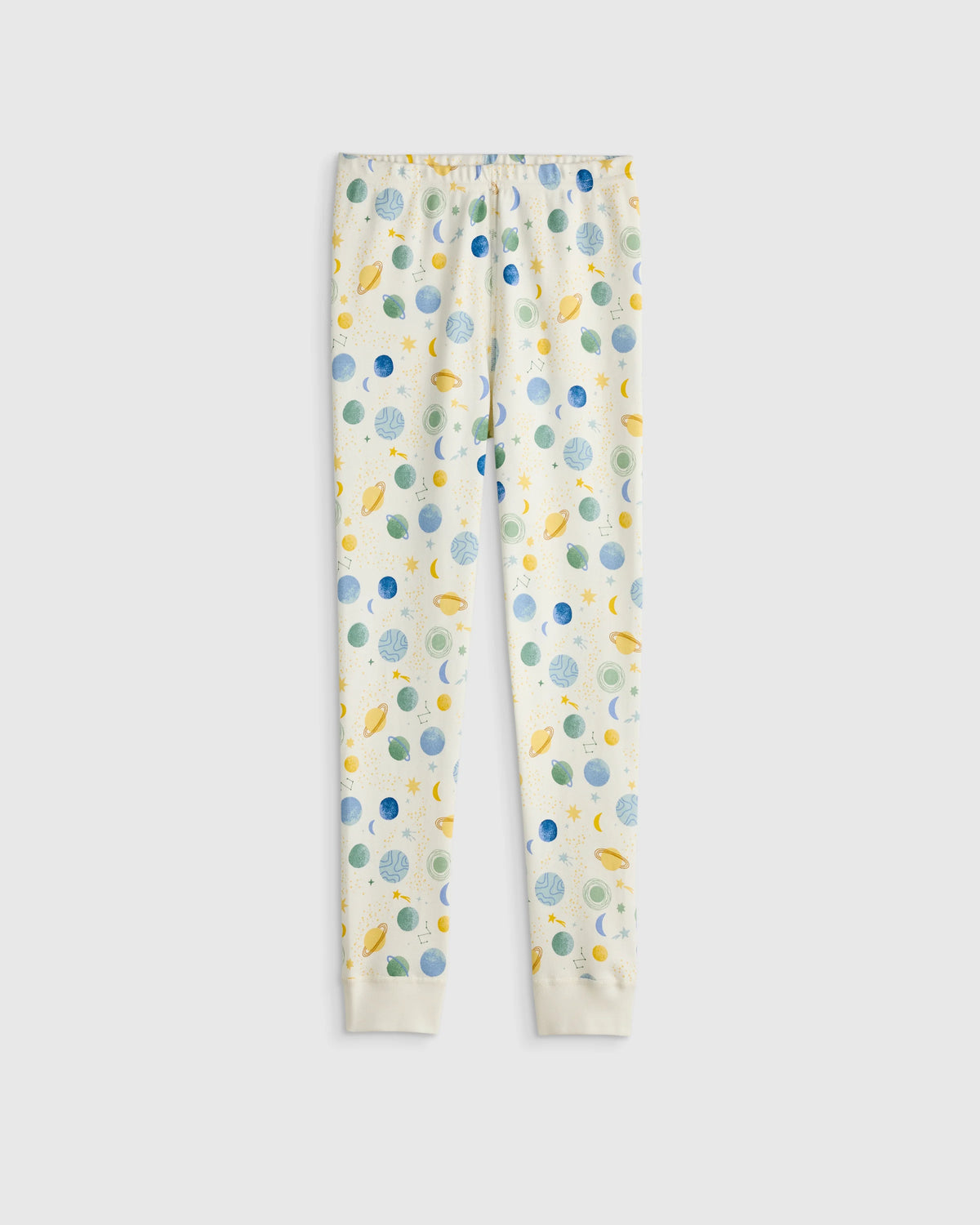 100% Organic Cotton Long Sleeve and Pant Pajama Set - 6 / Navy Stripe