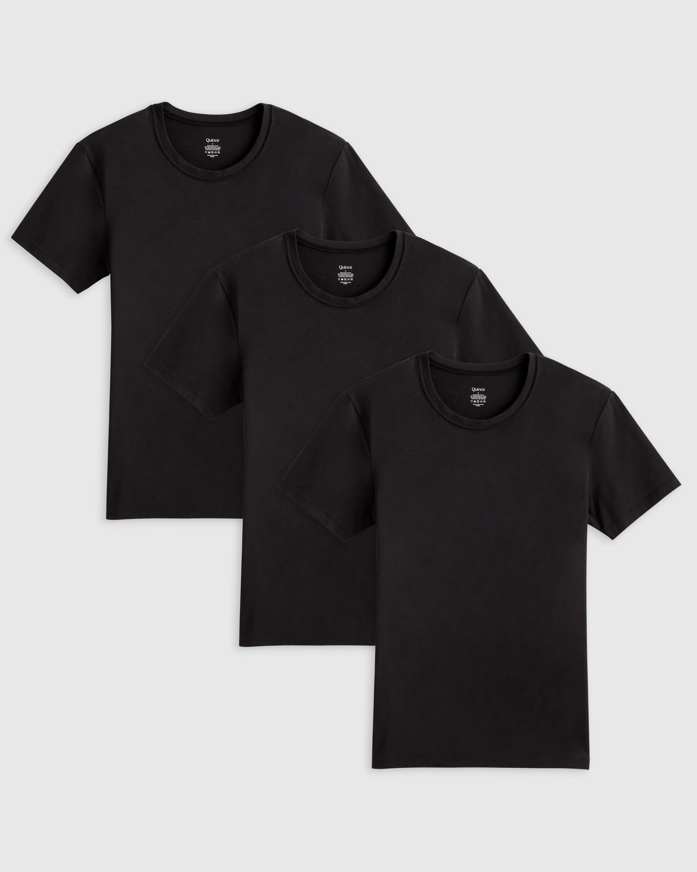 Soft Stretch Crewneck Undershirt (3-Pack) - S / Bold Black Secondary image