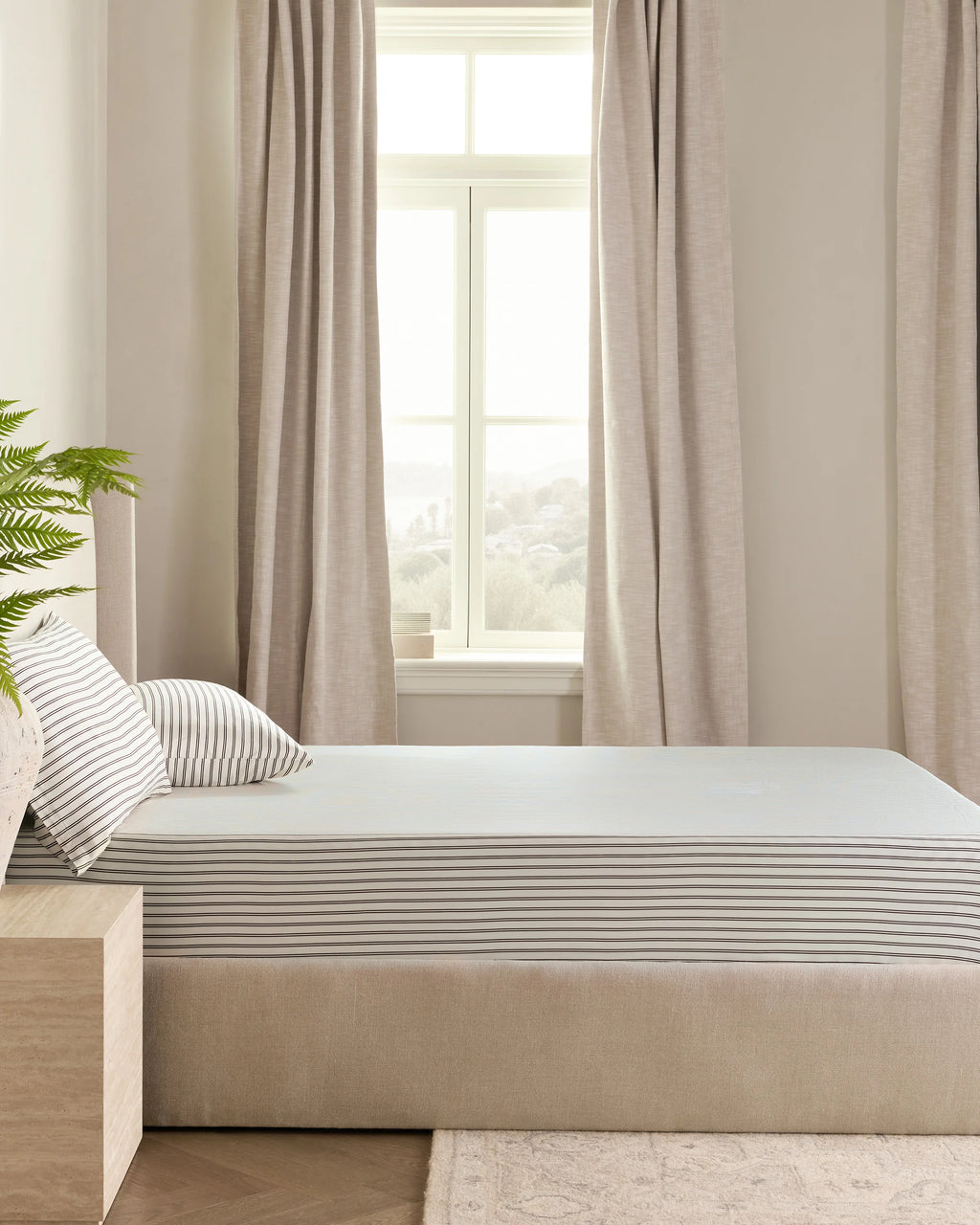 Bamboo Fitted Sheet Set - Twin / Sand