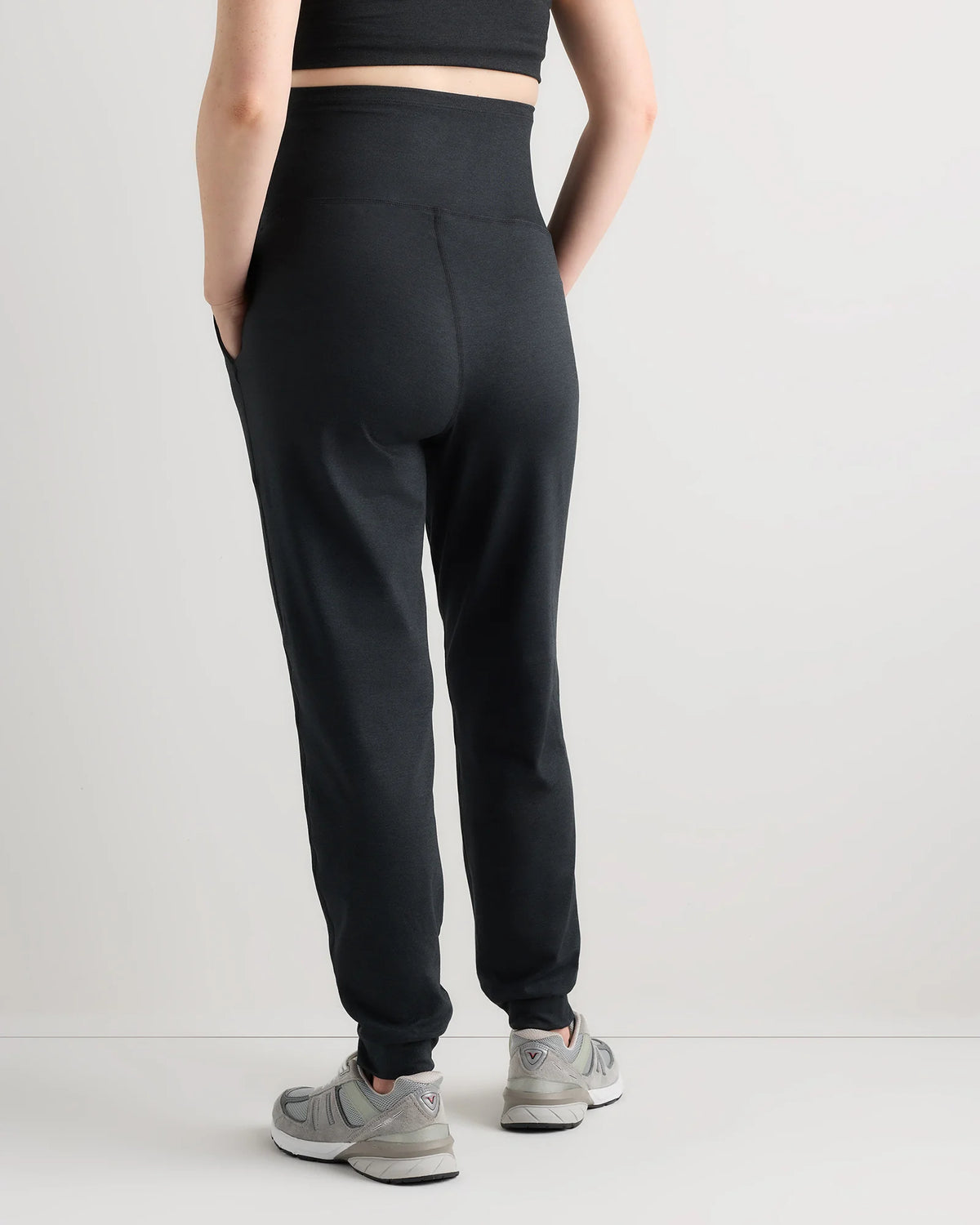 Ultra-Soft Maternity Joggers - XS / Heather Black