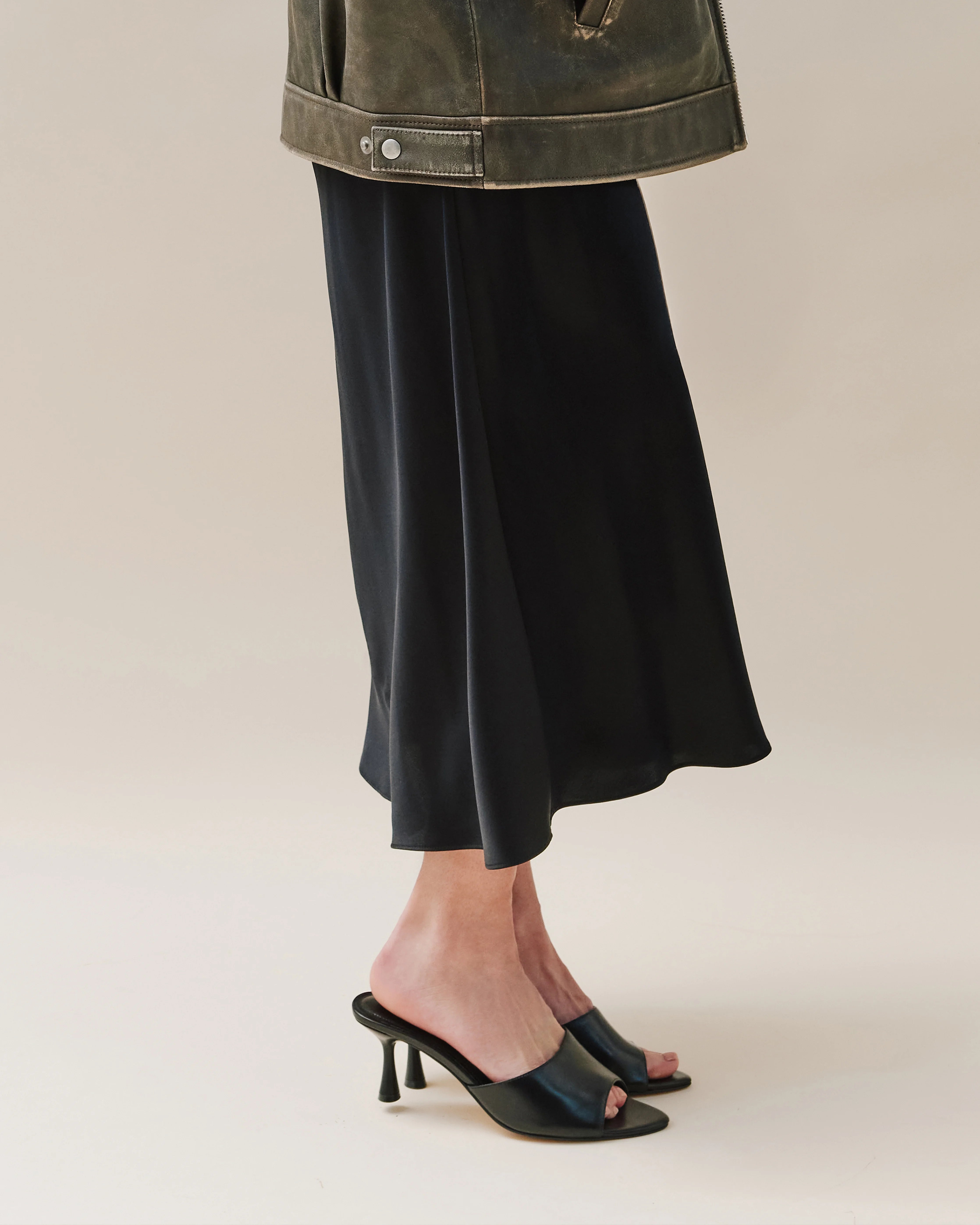 Italian Leather 65mm Stiletto Mule - 5 / Black Secondary image