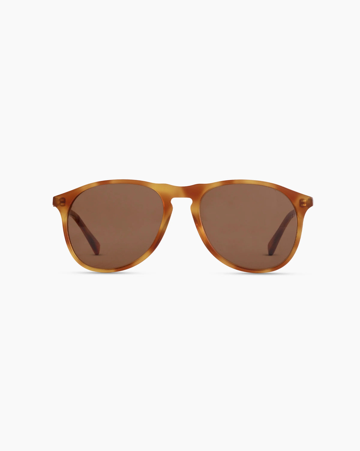 Wyatt Polarized Acetate Sunglasses - One Size / Clear Brown with Brown lens Main image