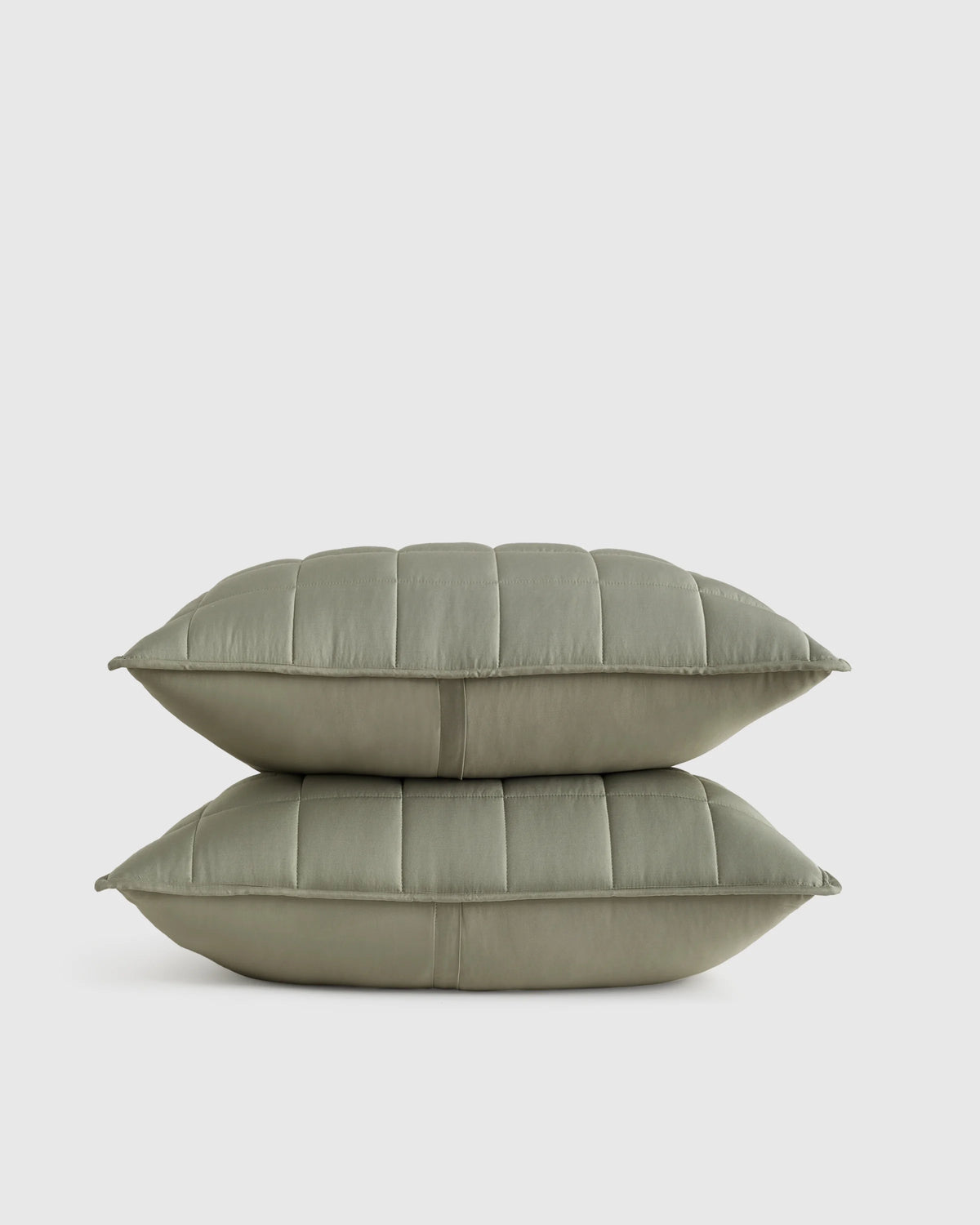 Bamboo Box Quilted Sham Set - Standard / Sage Main image