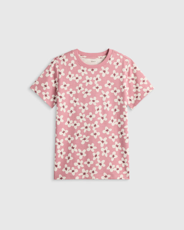 100% Organic Cotton Jersey Short Sleeve Tee - 6 / Dino Sketch