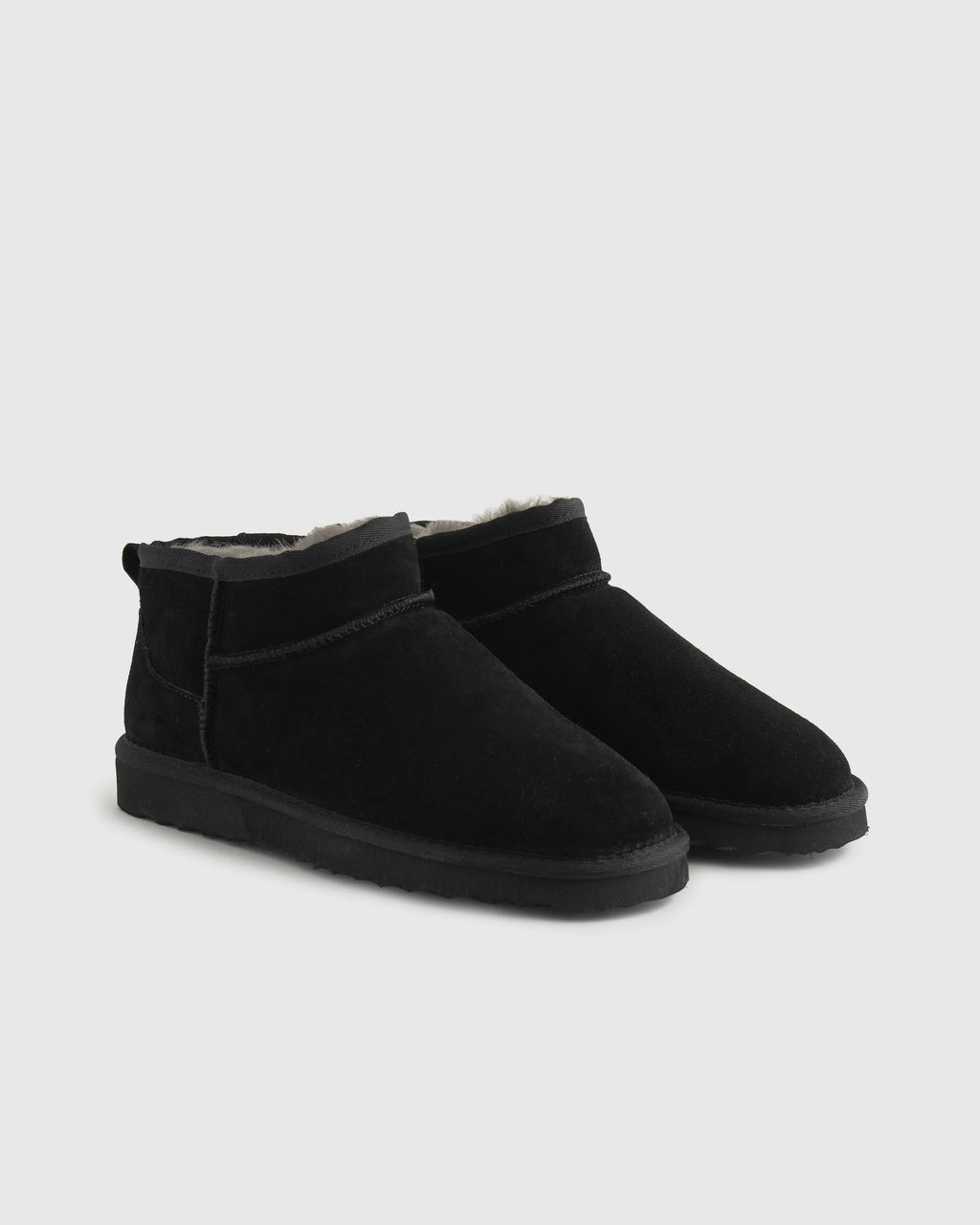 Australian Shearling Mini Boot - 6 / Black
