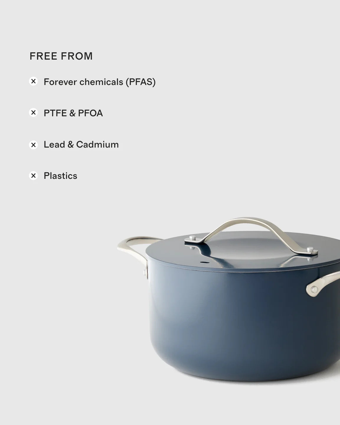 Ceramic Nonstick Soup Pot: 6QT - One Size / Navy Secondary image