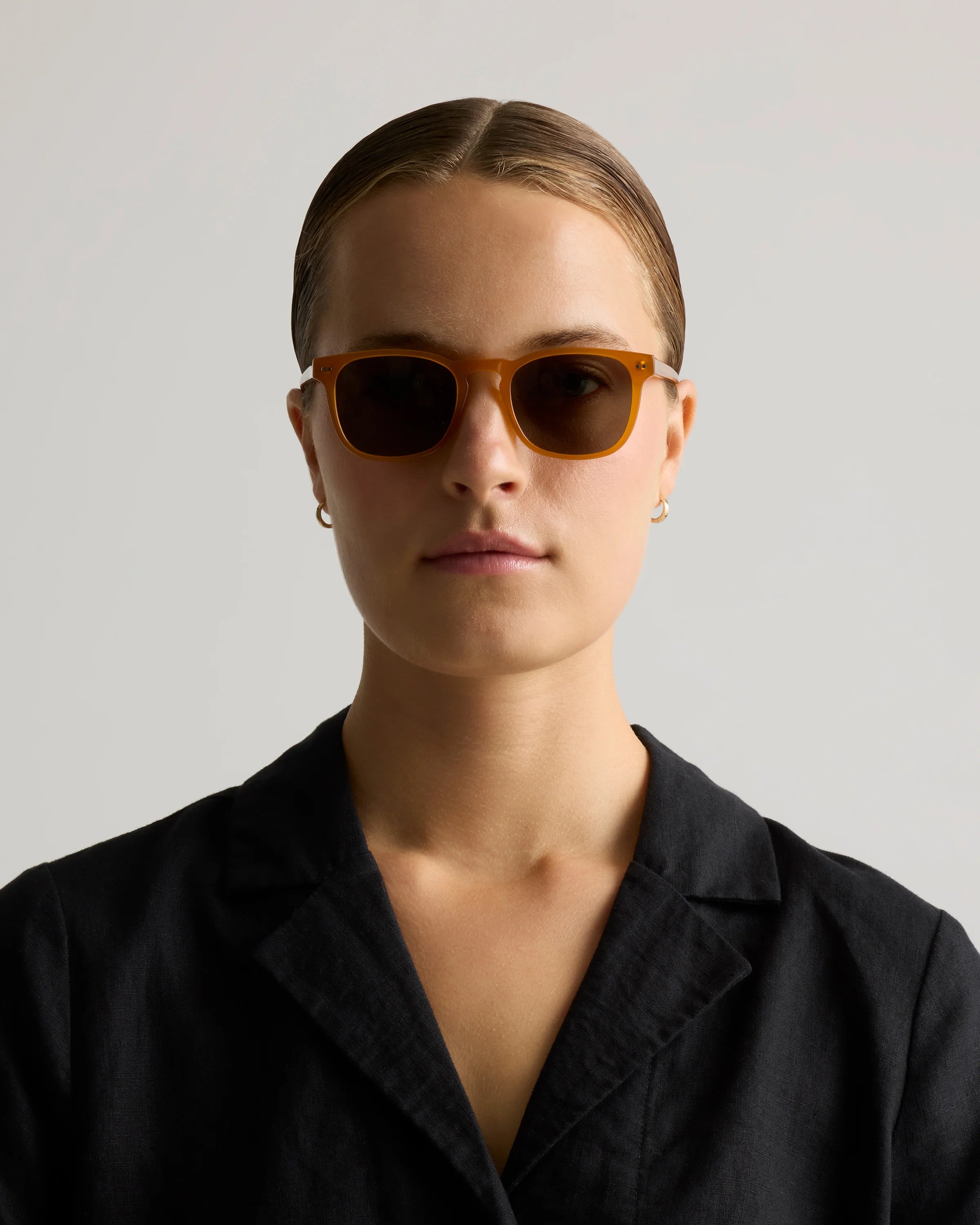 Boston Polarized Acetate Sunglasses - One Size / Honey with Green lens Secondary image