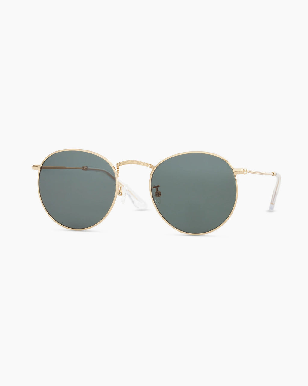 Hugo Polarized Stainless Steel Sunglasses - One Size / Gold with Green lens