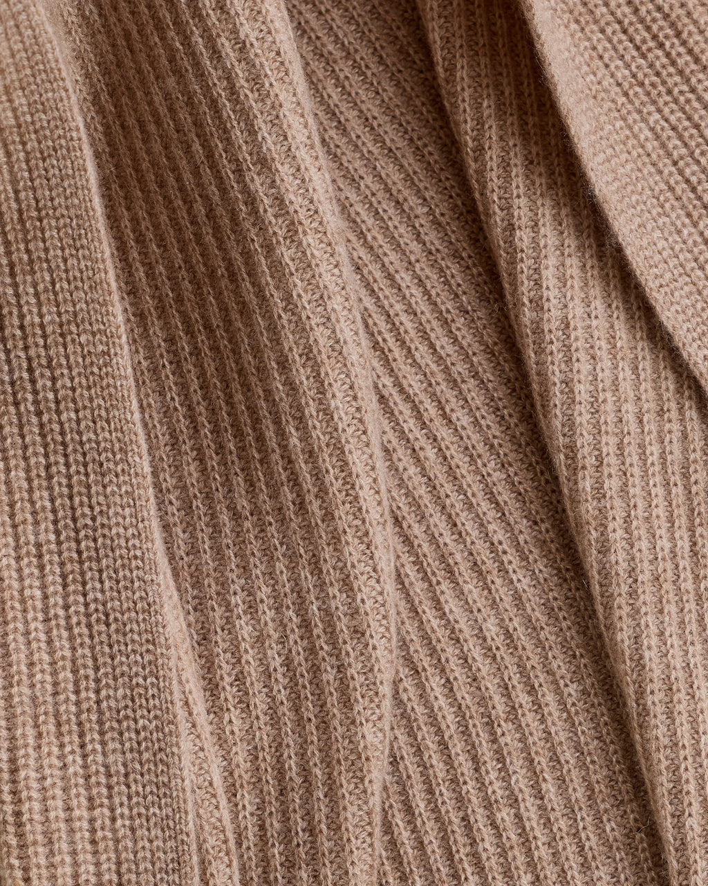 Ribbed Knit Cashmere Throw - 50x70 / Oatmeal
