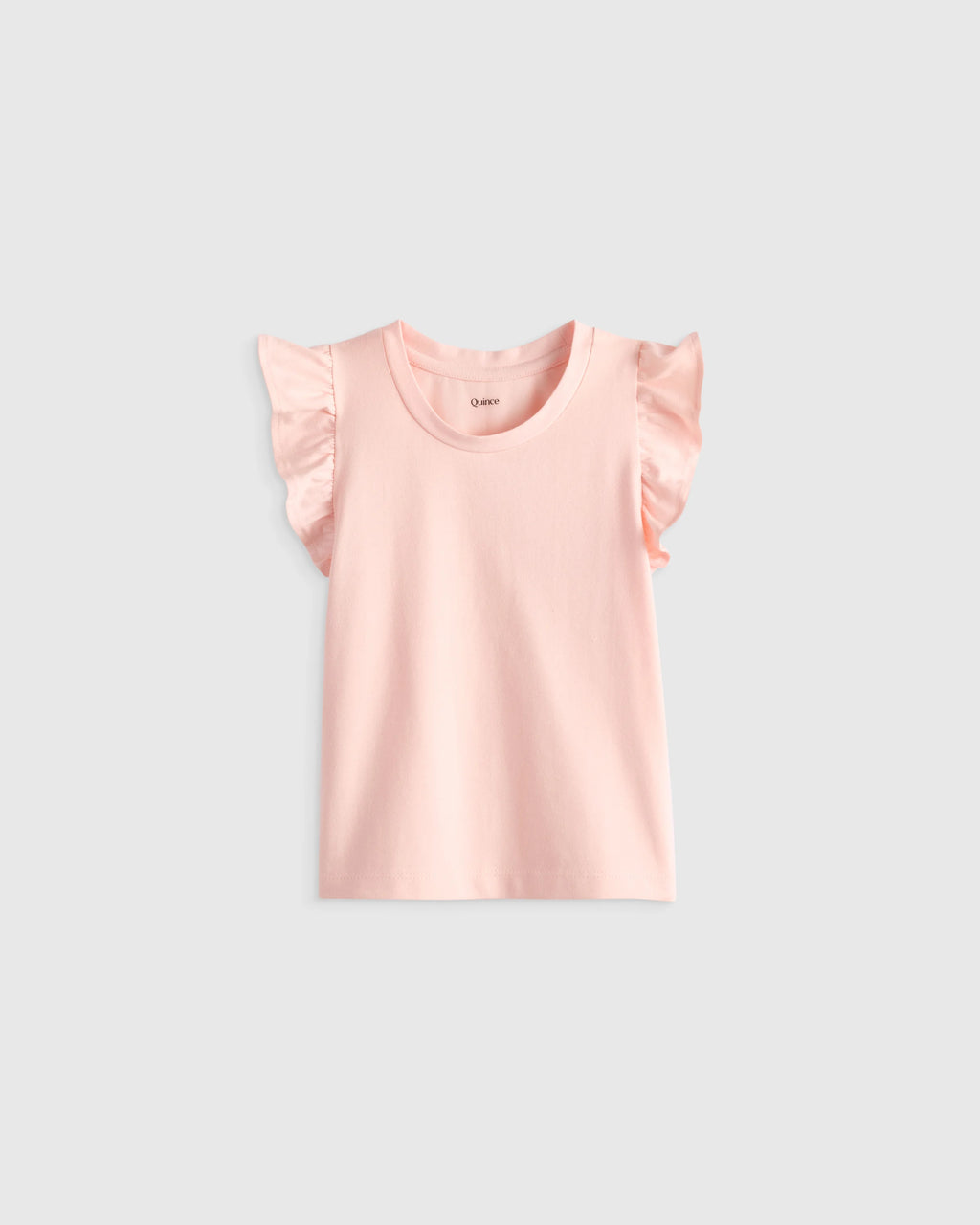 Ruffle Sleeve Organic Cotton Top - 18-24M / Pink
