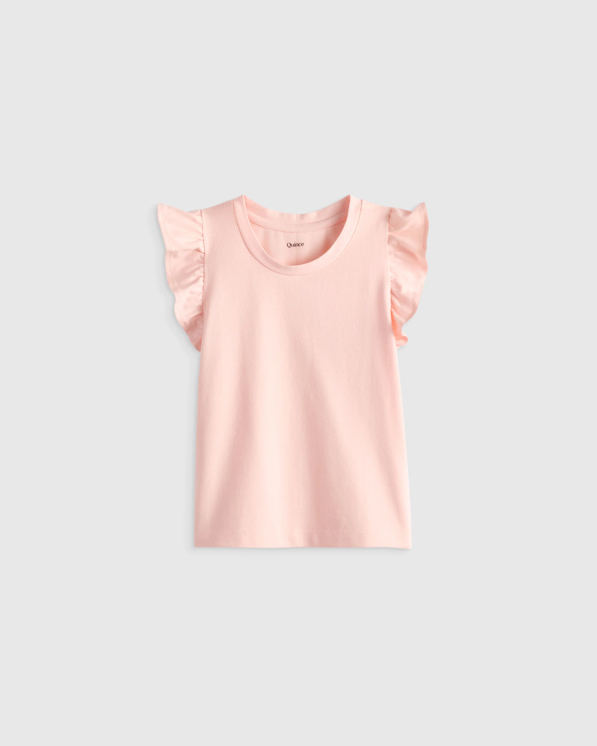 Ruffle Sleeve Organic Cotton Top - 18-24M / Pink Main image