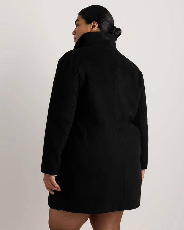 Wool Cashmere Cocoon Coat - 1X / Caramel