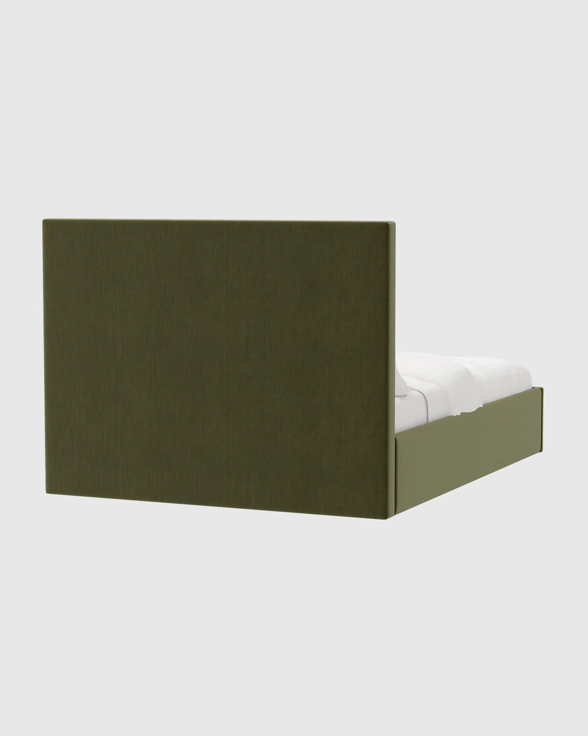 Square Bed in Performance Velvet - Full / Butterscotch