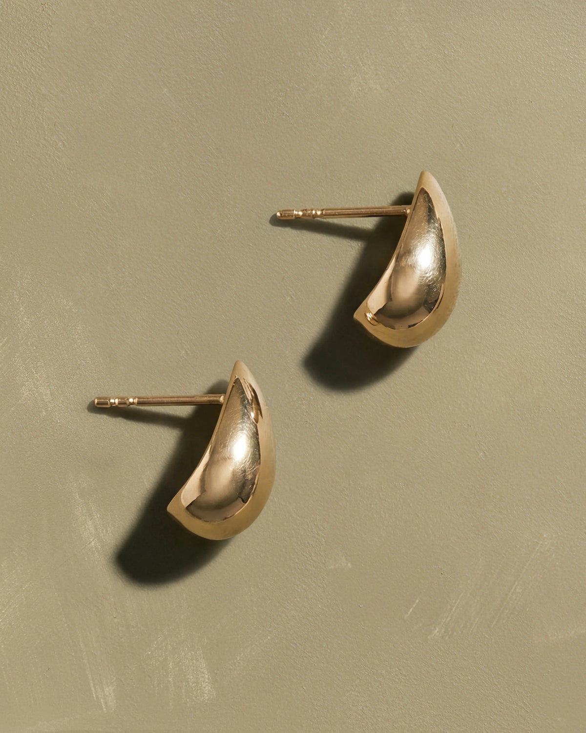 14K Gold Small Teardrop Earrings - One Size / Yellow Gold Main image