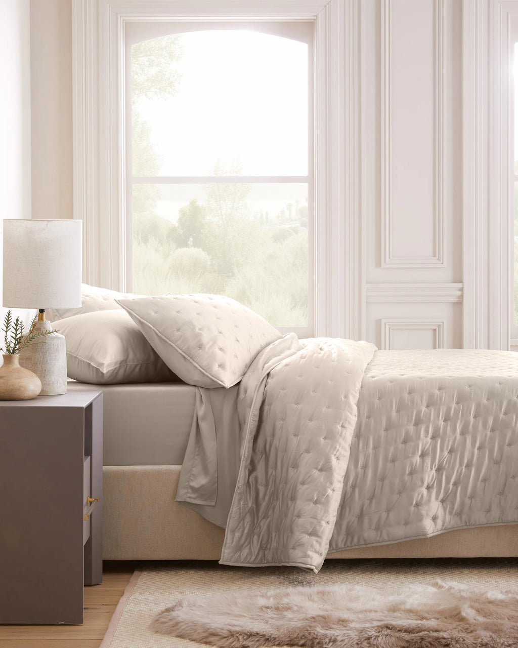 Bamboo Dream Quilted Sham Set - Standard / Sage