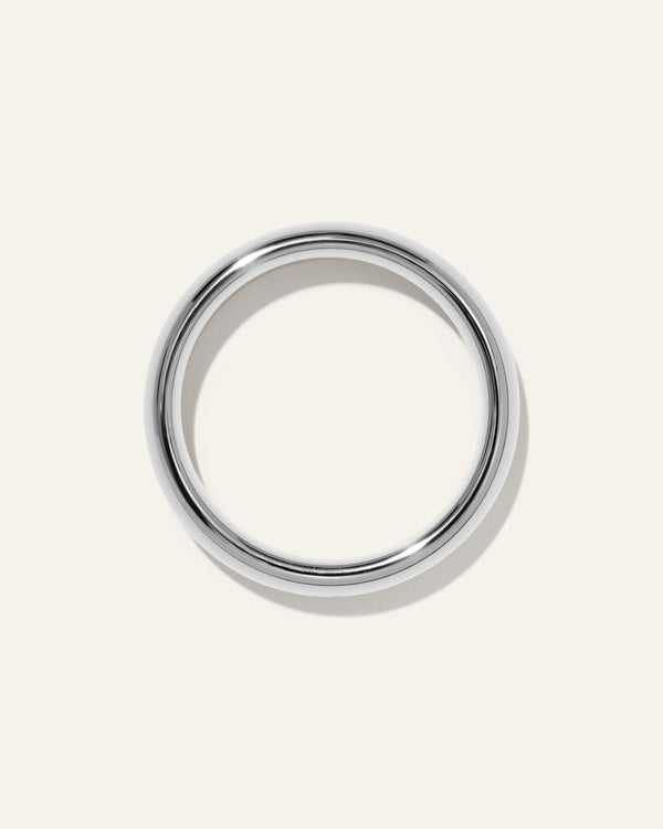 Tungsten Carbide Rounded Band - 7 / 24K Gold Plated