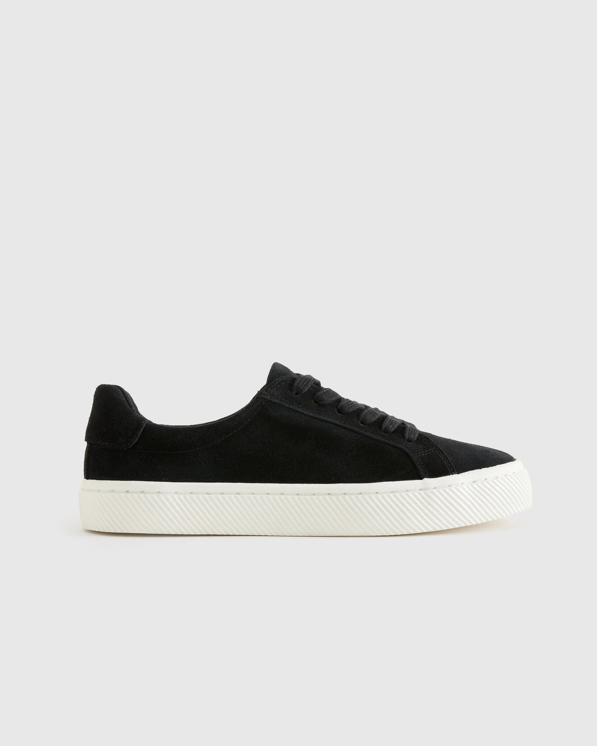 Italian Suede Everyday Sneaker - 5 / Black Main image