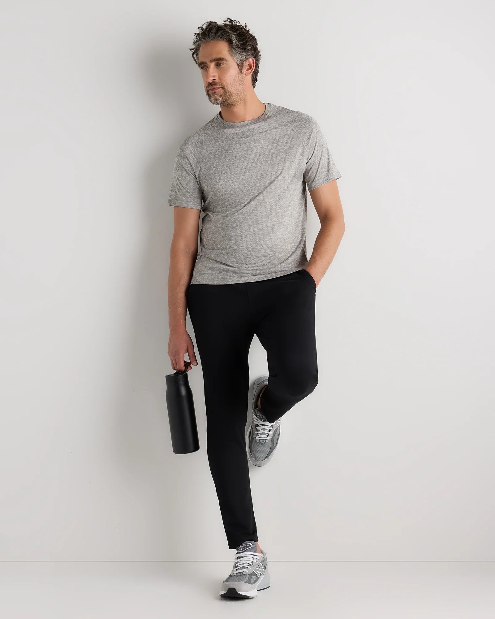 Mesh Performance Training Tee - S / Heather Grey Secondary image