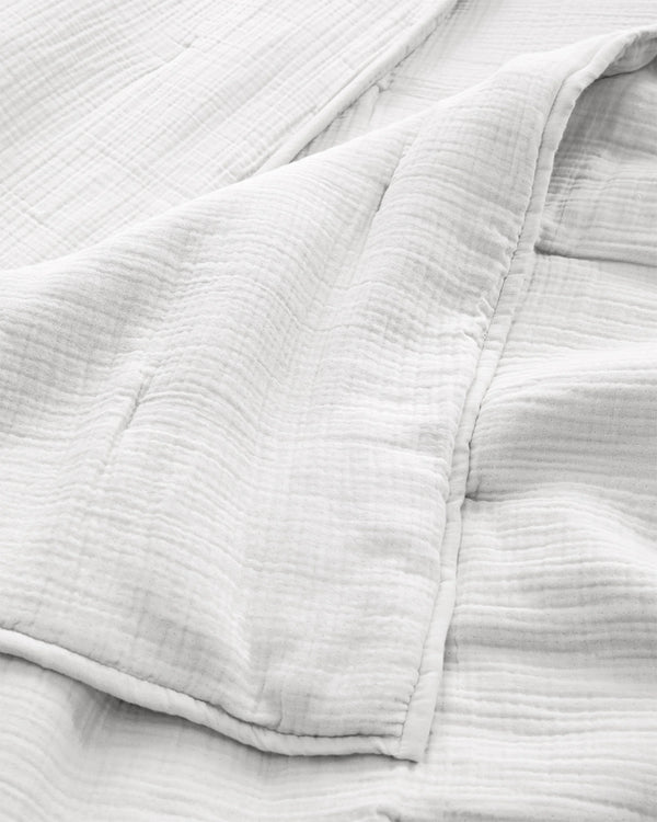Organic Cotton Gauze Dream Quilt - Twin / Dried Sage