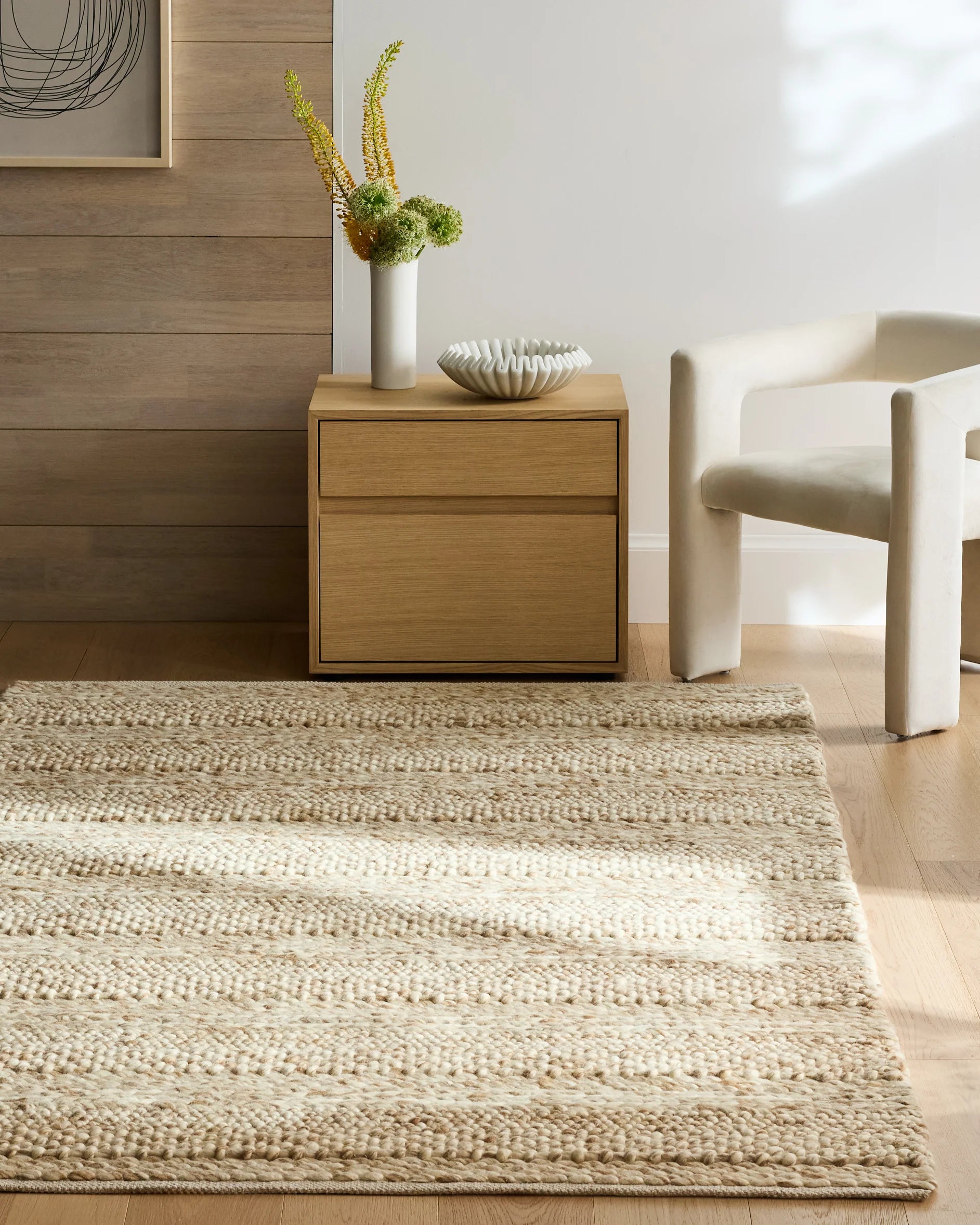 Rowan Handwoven Wool Rug - 5' x 8' / Sand Secondary image
