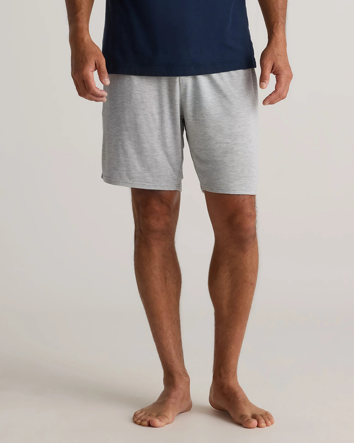 Bamboo Jersey Lounge Shorts - S / Heather Grey Main image