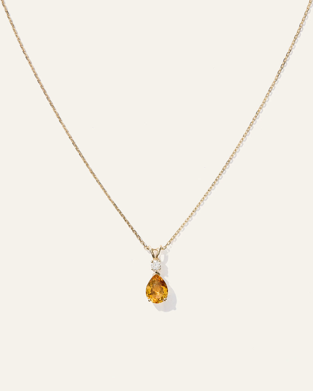 14K Gold Diamond & Semi-Precious Gemstone Drop Necklace - One Size / Yellow Gold