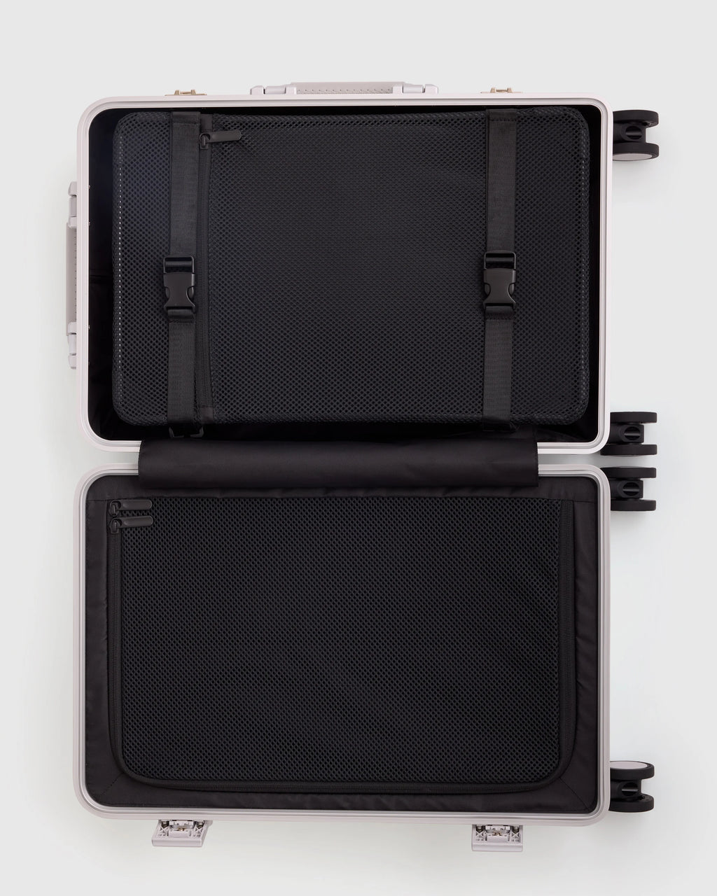 Aluminum Carry-On Suitcase - One Size / Black