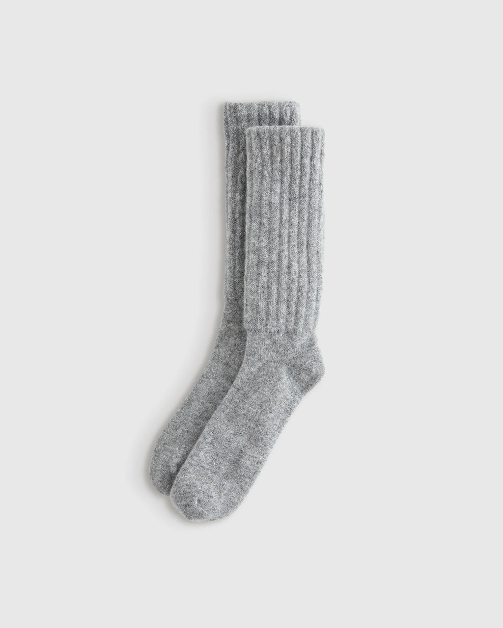 Mongolian Cashmere Slouch Sock - XS/S / Ivory